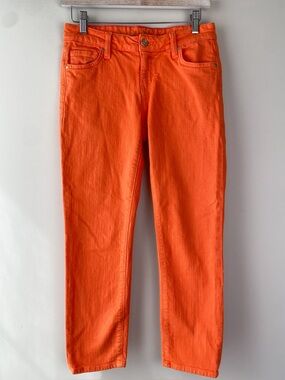 Kate Spade Womens Perry Street Jeans 27 Orange Play Hooky Chic Preppy